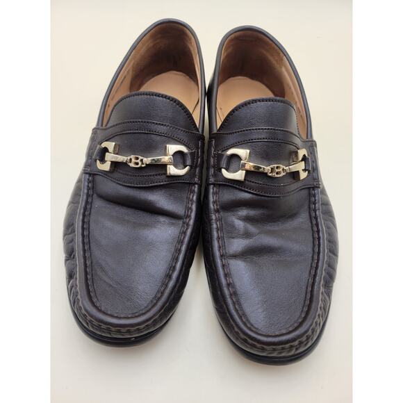 Bally Switzerland Men\'s Horsebit Loafers Dark Brown Leather Dress Shoes US 8 EU7 main image 5